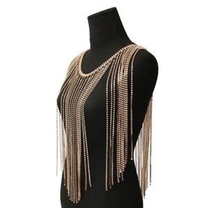 Gold Rhinestone Skirt Or Necklace